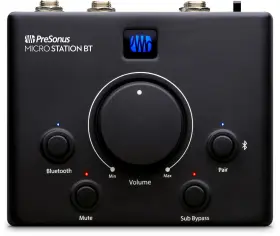 Presonus 613826618672 Micro Station Bt 2.1 Monitor Controller With Bluetooth Input Subwoofer Out