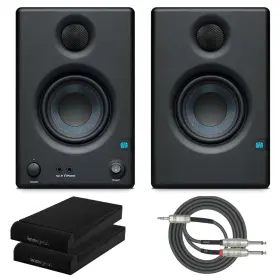 Aeris-e3.5btk1 Presonus Eris 3.5 Bt Monitors Pair Bundle With Knox Isolation Pads And Kirlin Cable