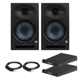 Cpre253-01 Presonus Eris Studio 8 Monitors Bundle With Trs Cables And Isolation Pads