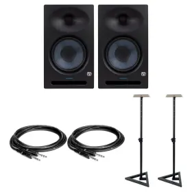 Cpre253-03 Presonus Eris Studio 8 Monitors Bundle With Trs Cables And Floor Stands