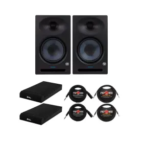 Eris-studio-8k2 Presonus Eris Studio 8 Inch Monitors With 14 Trs Cables Bundle