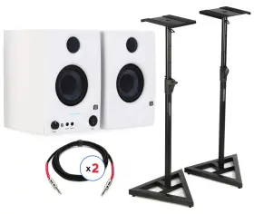 Eris3.5btwbun1 Presonus Eris 3.5bt 3.5-inch Powered Bluetooth Studio Monitors With Stands And
