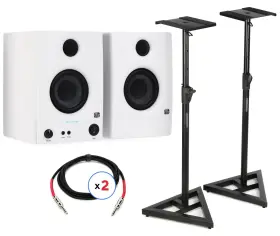 Eris3.5wbun1 Presonus Eris 3.5 3.5-inch Powered Studio Monitors With Stands And Cables - 2nd