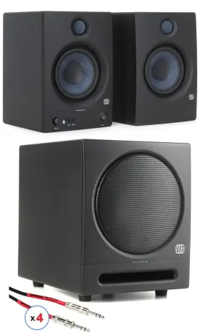 Eris5btsubbn Presonus Eris 5bt 5.25-inch Powered Bluetooth Studio Monitors And 8-inch