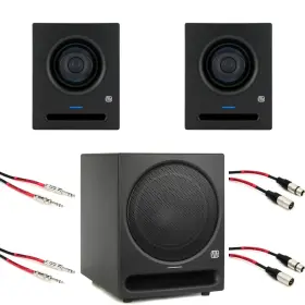 Erispro4subbun Presonus Eris Pro 4 4.5-inch Powered Monitors With 10 Inch Subwoofer
