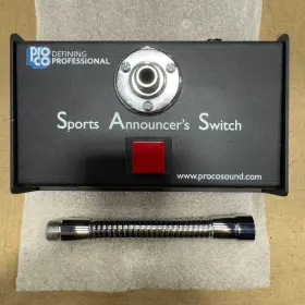 Sas2-proco-rst-01 Pro Co Push-to-talk Sports Announcers Switch With 6 Gooseneck
