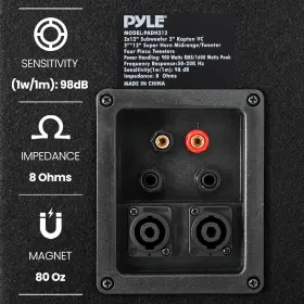 Padh212 Pro Portable Cabinet Pa Speaker System - 1600 Watt Outdoor Stereo Sound Speakers