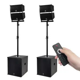 6000rst Proreck Line Array Speaker 6000w P.m.p.o 15 Inch Subwoofer Combo Set Pa Speakers