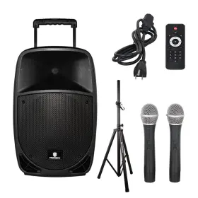 Proreck 600682772525 Freedom 15 Portable 15-inch 800 Watt 2-way Rechargeable Powered Dj/pa
