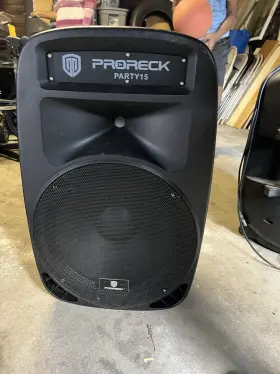 2000w Proreck 6974210700026 Party 15 Inch Powered Dj Pa Speaker System Bluetooth/usb/sd/led