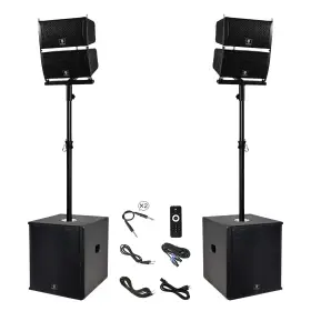6000w Proreck 6974210700637 Club 6000 Pa Speaker System Line Array 15 Inch Bluetooth Subwoofer