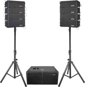 6000w Proreck 6974210700804 Pa Speaker System Line Arrays Stereo Dj/powered Subwoofer Concert