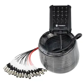 Proreck 6974210702365 12x4 Channel Xlr Low Profile Snake Cable Circuit Board - 100 Feet
