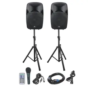 Proreck 711420683529 Party 12 Portable 12-inch Woofer 2-way Powered Pa Speaker System Combo S