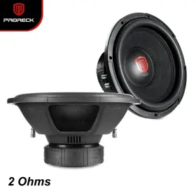 2400w Proreck 712d2 712 D4 12 Inch 4 Ohm Competition Subwoofer Single Unit