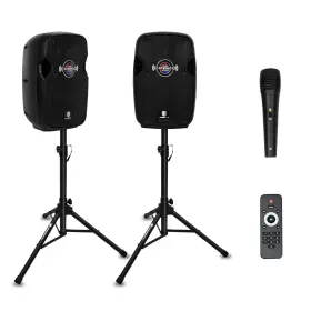 Impt-10 Proreck Dj Speaker 800w P.m.p.o 10 Inch Bluetooth Stereo System Set