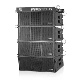 Pr-208bp Proreck 208ap 4000w Dual 8 Inch Powered Line Array Speaker System X4 With Flying Frame