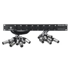 Pr-8-0310 Proreck 8-channel Xlr Trs Splitter Snake Cable Combo Circuit Board 3ft X 10ft