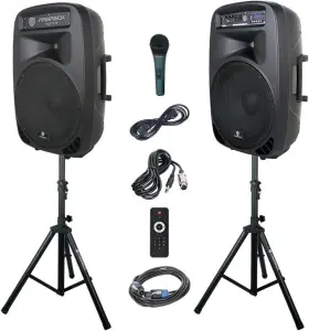 Proreck-party15 Proreck Party 15 Bluetooth Pa Speaker System Portable Inch 2000w Combo Set