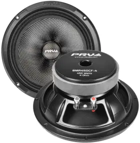 8mr450cf-4 Prv Audio 8mr450cf 8 Inch Midrange Loudspeaker 450 Watts Moto Series Carbon Fiber 4-ohm