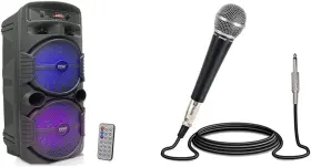 600w Pyle 445029088067 Portable Bluetooth Pa Speaker System With Microphone Handheld