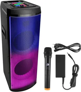 Phpd212a Pyle Dual 12 Inch Bluetooth Portable Pa Speaker Indoor/outdoor Karaoke Rechargeable