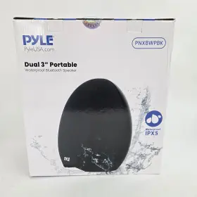 Pnx8wpbk Pyle Dual 3 Inch Bluetooth Waterproof Portable Speaker With Wireless Microphone