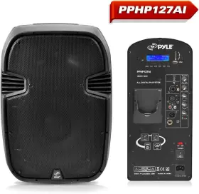 Pphp127ai Pyle Powered Pa Active Speaker System With 12 Inch Bass Subwoofer In Black