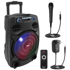 Pphp127b Pyle Portable Bluetooth Pa Speaker System - 800w 12 Inch Outdoor
