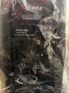 Pphp128ai Pyle New 12 Inch Powered Pa Speaker With 3 Microphones Karaoke Bundle