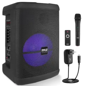 Pphp1547b Pyle 15 Wireless Portable Pa Speaker- Bluetooth 500 W Flashing Party Lights