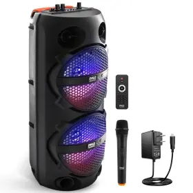 Pphp2614b.5 Pyle Dual 6 Portable Pa Speaker-built-in Rechargeable Battery 200 Watt