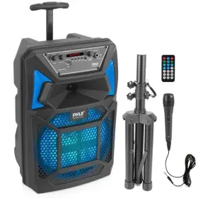 Pphp82sm.5 Pyle 8 Inch Portable Pa Speaker With Led Lights Open Box
