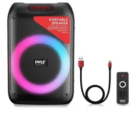 Pphp8496 Pyle 100 Watt Portable Bt Party Speaker With Built-in Rechargeable Battery