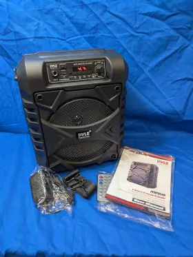 Pphp854b Pyle Open Box Portable Carry Pa Speaker System 300w Outdoor Bluetooth