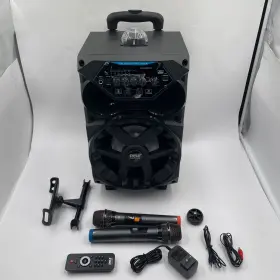 Pphp86tba.5 Pyle Portable Bluetooth Pa Speaker - 580w 8inch Rechargeable Read
