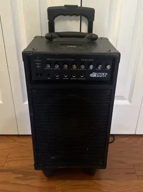 Pwma8601 Pyle Pro Audio Pa System Portable With Vintage Ipod Dock