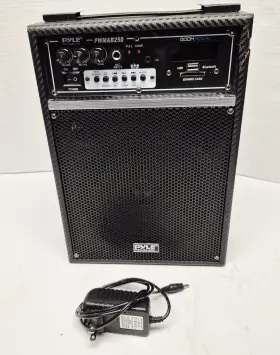 Pwmab250 Pyle Portable Speaker Karaoke System - Power Plug Tested Plays Radio