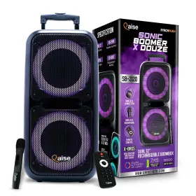 Qaise 762042572296 Portable Bluetooth Speaker And Karaoke Machine - Pa System With Wirele