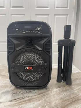 Bt-66sm Qfx Rechargeable Speaker /karaoke Bluetooth Usb/sd/fm