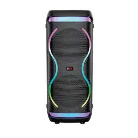 Pbx-288 Qfx Dual 8 Inch Portable Speaker Bluetooth Usb/aux/tf/fm Led Party Lights