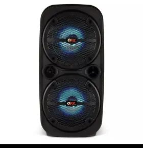 Pbx-8080 Qfx Dual 8 Inch Rechargeable Speaker Tws-bluetooth Usb/sd/fm/aux/led
