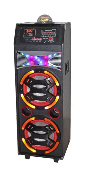 Sbx-410208 Qfx Professional Bluetooth Speaker 15000w Disco Ball Light Black Red