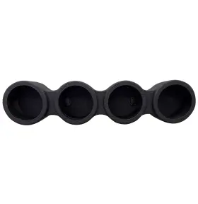 Qpower Qbomb465 Q Power Sprayed Pod Quad 6.5 Inch Speaker Box 4-hole Sealed Enclosure Black