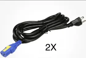Wc-000586-20 Qsc 313049188104 2x 9.8-foot 3 Conductor 18awg Locking Ac Power Cord 120v Wc-000586-20 Qsc 313049188104 2x 9.8-foot 3 Conductor 18awg Locking Ac Power Cord 120v