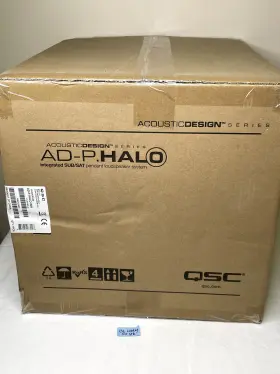 Qsc 684284077028 Ad-p.halo Integrated Sub/sat Pendant Loudspeaker System - White. New In Box