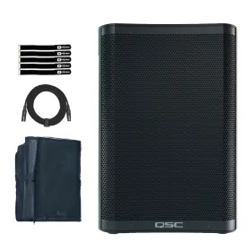 Cb10 Qsc 735345465435 10 Inch Compact Portable Battery-powered Loudspeaker System W Cover