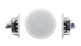 Ac-c8t-nb Qsc Lot Of 4 8 Inch Foreground / Background Ceiling Speakers 70v/100v