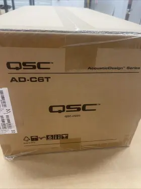 Ad-c6t-wh Qsc Brand New Ad-c6t White Acoustic Design 6.5 Inch 2-way Ceiling Loudspeakers