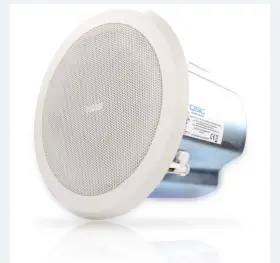 Ad-c821 Qsc New 8 Inch Two-way Ceiling Mount Loudspeaker White- Single Speaker
